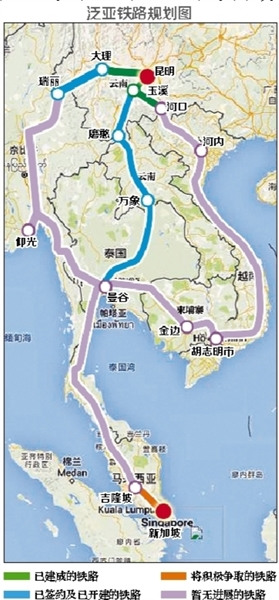 中國(guó)密集布局東南亞鐵路 日本是最大對(duì)手(圖)