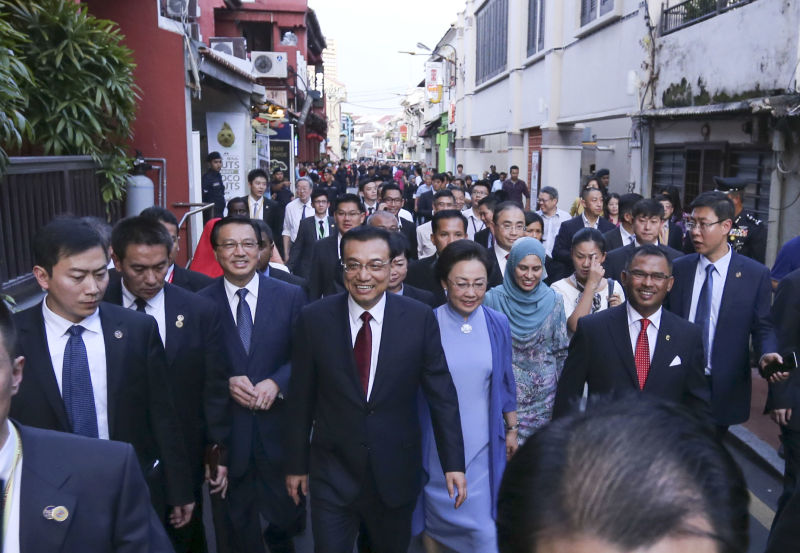 李克強來到馬六甲 當地沸騰了！