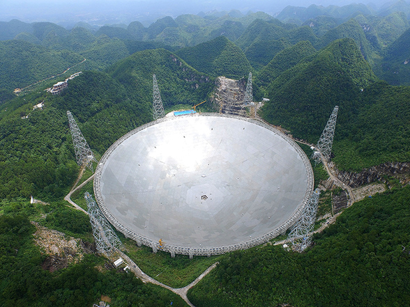 探訪“中國(guó)天眼”——世界上口徑最大的單天線射電望遠(yuǎn)鏡